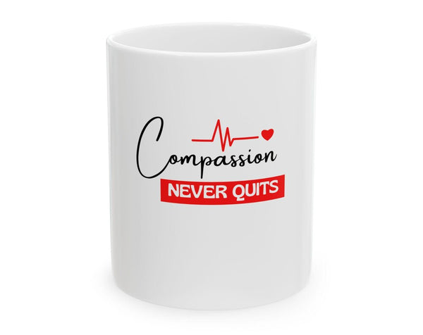 Compassion Mug: Inspirational Ceramic Cup for Nurses